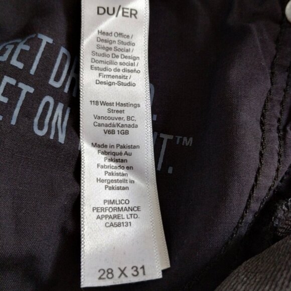 DUER Skinny Jeans Size 28 Gray Mid Rise Neutral Stretch Cotton Blend WFLK2 - Picture 6 of 13